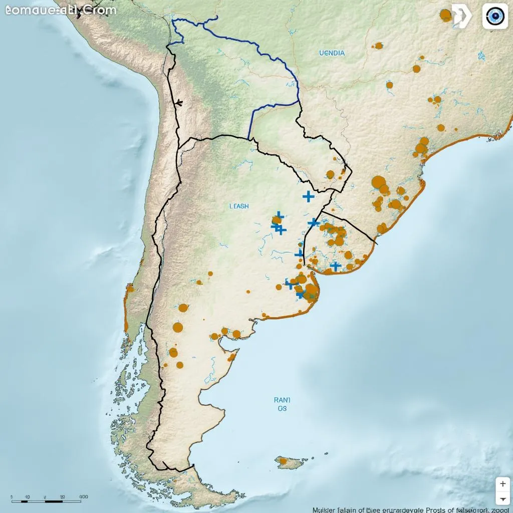 Mapa interactivo de proyectos